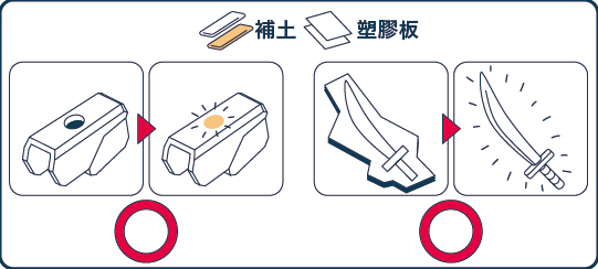 不包含任何與特定角色或系列相關的顏色、圖案和形狀等設計的工藝材料